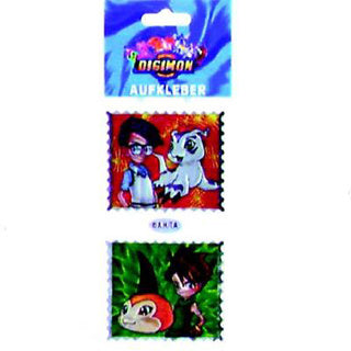 Pegatinas Digimon Metal surti