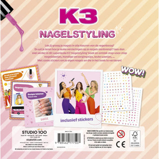 Libro de actividades Studio 100 k3 - diseño de uñas