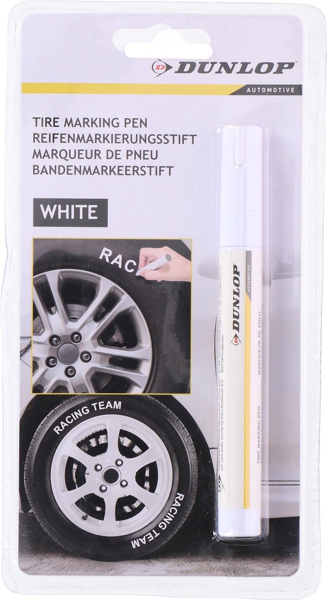 Marcador de neumáticos Dunlop 4,5 ml blanco