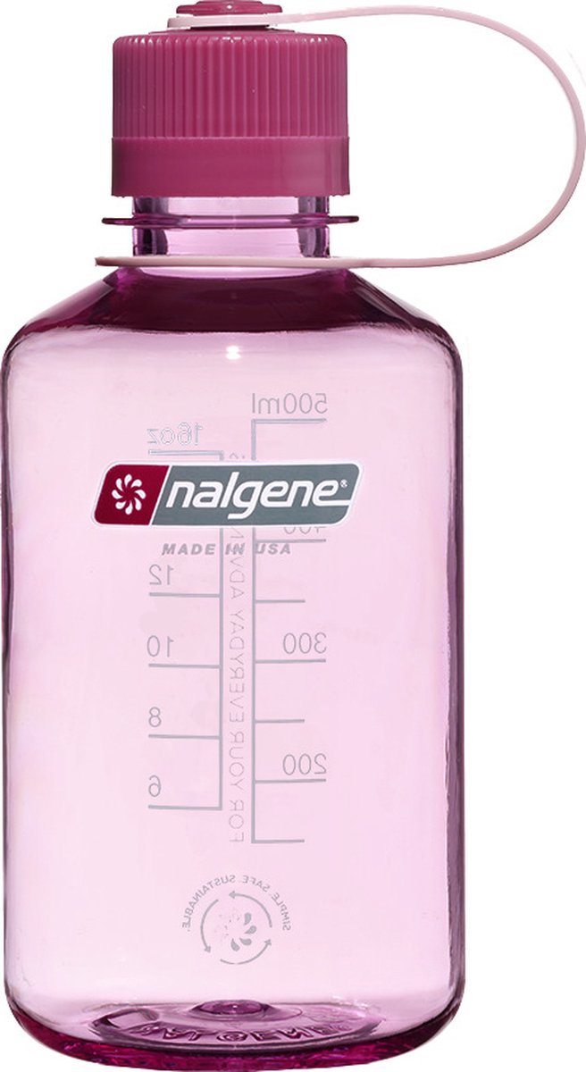 Nalgene - botella de boca estrecha - botella para beber - botella de agua - a prueba de fugas - 500ml - libre de bpa - sustentar - cosmo