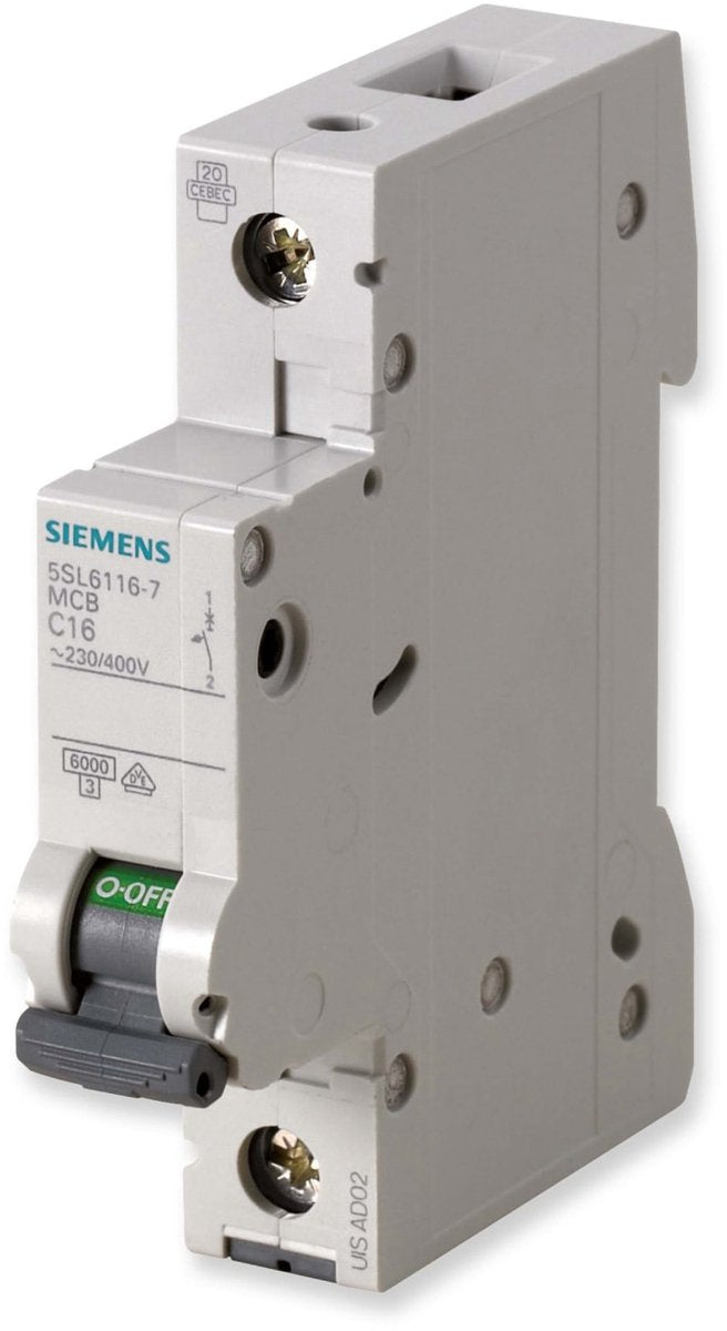 Interruttore Siemens unipolare 20 a 230 v, 400 v 5sl61206