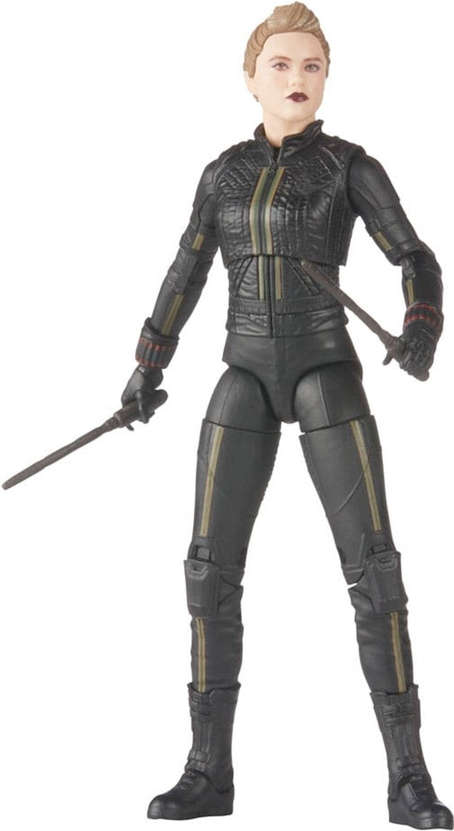 Marvel Hasbro Hawkeye - Legends Yelena Belova (baf: Hydra Stomper) action figure da 15 cm - multicolore