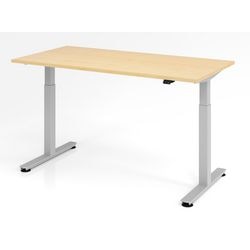 Bach sit-stand desk hammerer vxmst 1600x800mm silver maple