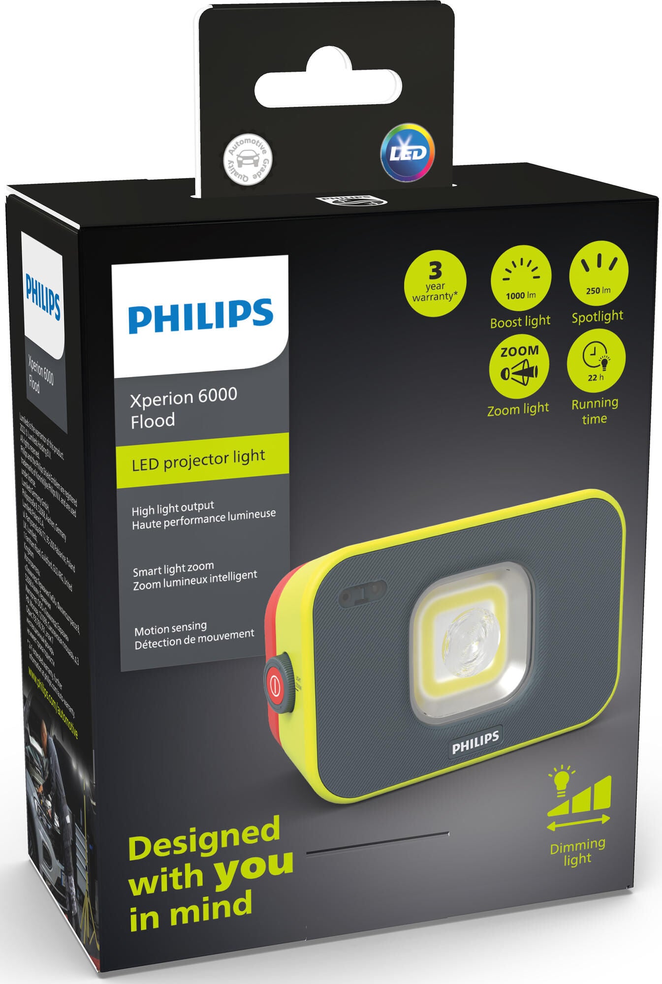 Lampada da lavoro Philips xperion 6000 maniglia. xperion 6000 alluvione