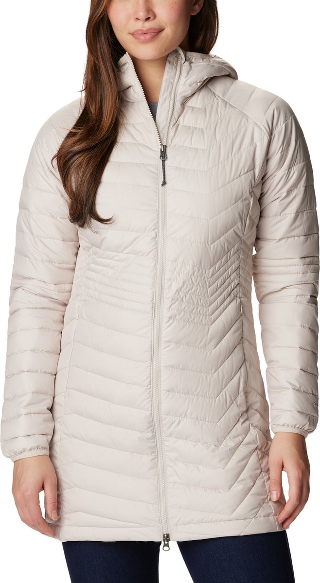 Columbia powder lite™ jacket - dames jas - gewatteerde tussenjas - maat xs - bruin