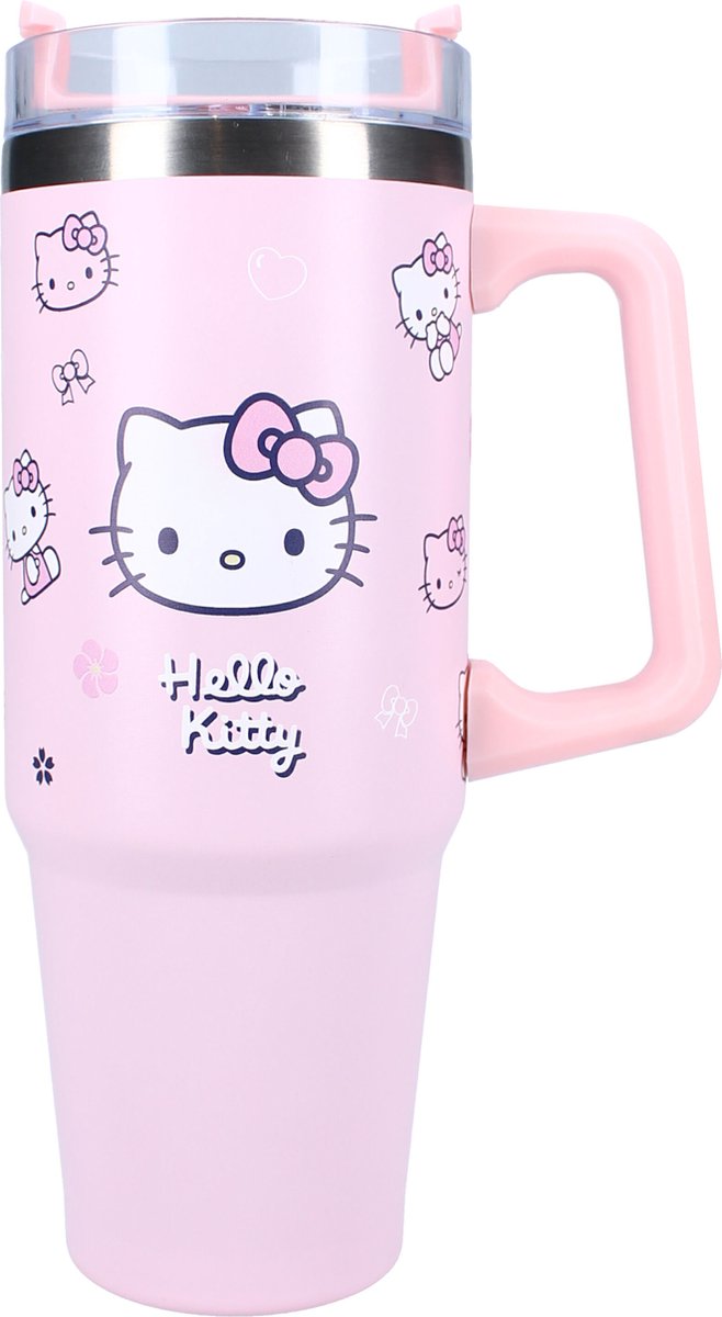 Vadobag Hello Kitty Bottled Bliss - tazza scolastica e borraccia - 900 ml - acciaio inossidabile - rosa