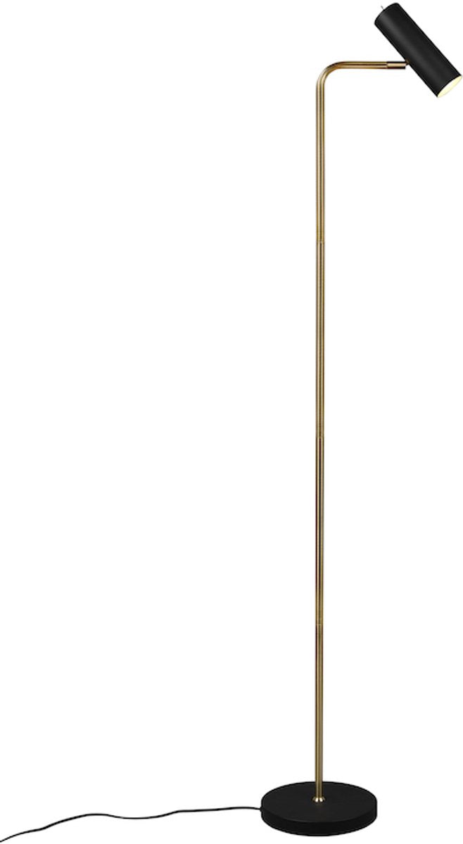 Trio marley - vloerlamp - messing mat - excl. 1x gu10 4,5w