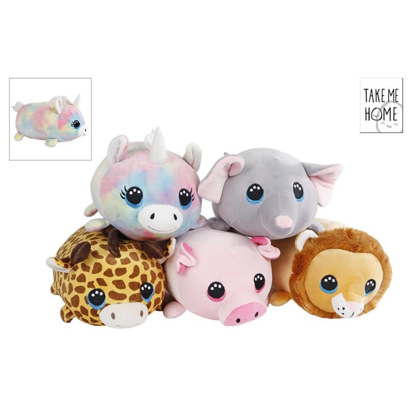 Llévame a casa peluche suave tumbado 33cm
