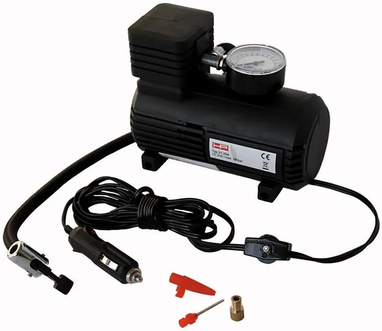Compresor de aire HP 12V 18BAR con 3 adaptador adordital