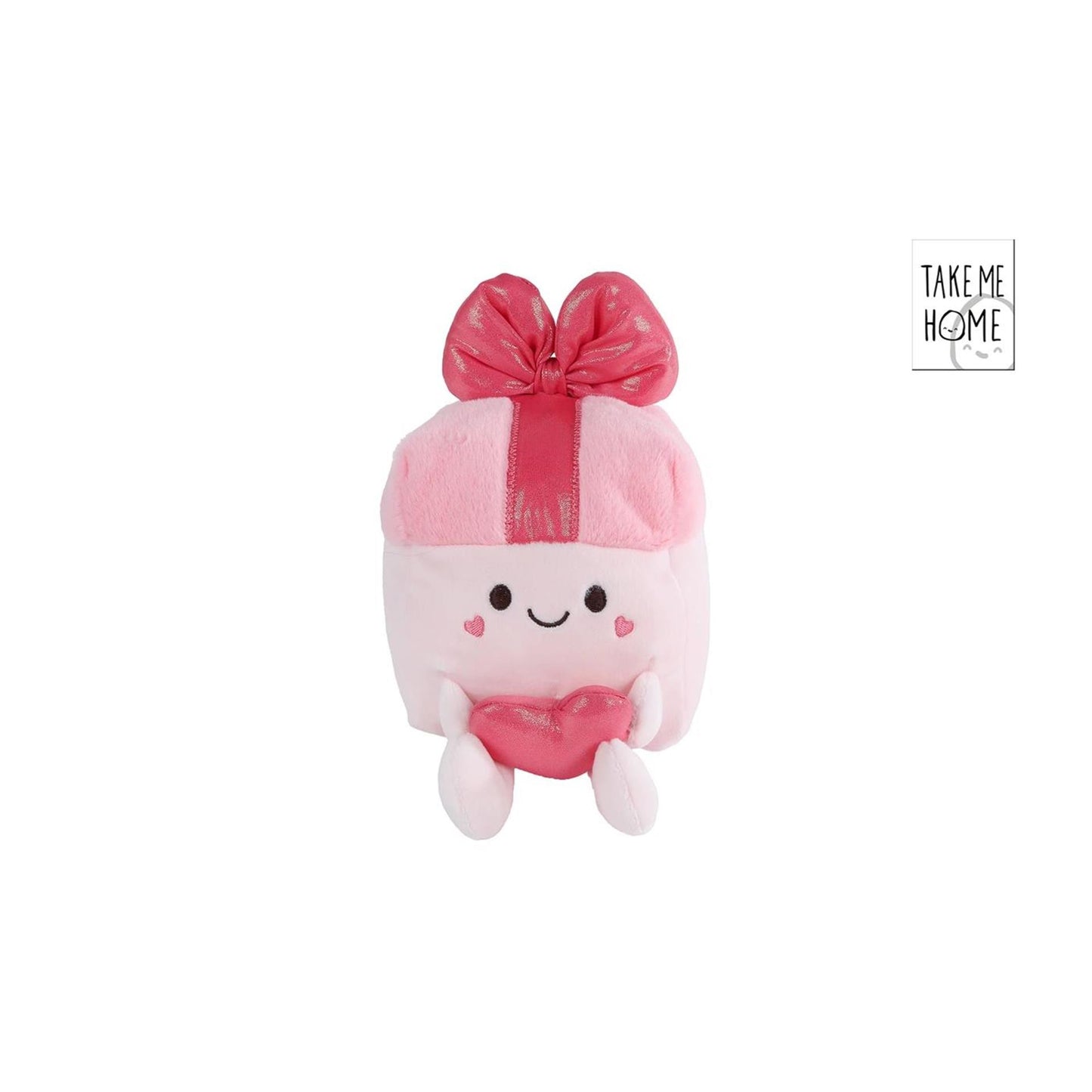 Vedes pluche knuffel cadeau 19,5cm - zacht pluche hart speelgoed.