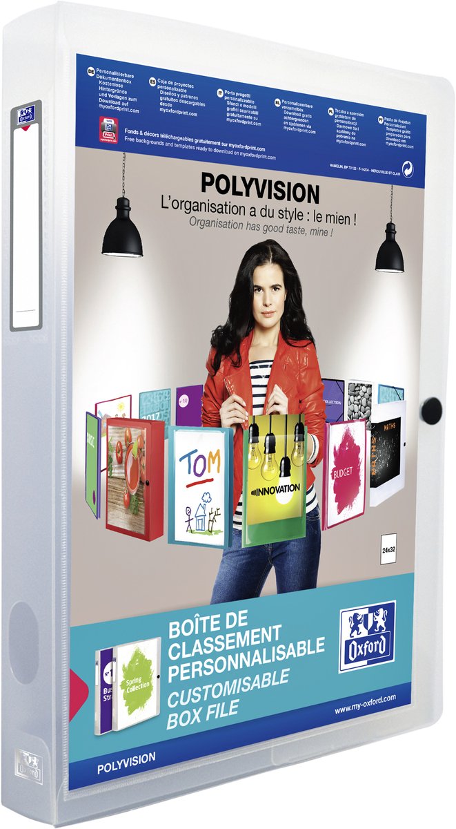 Oxford elba elastobox polivisione trasparente
