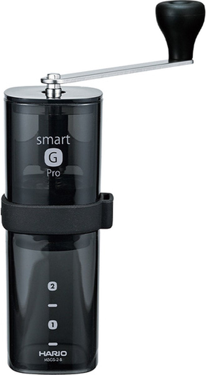 Hario - macinacaffè smart g pro nero trasparente (nuovo modello 2024) macinacaffè manuale