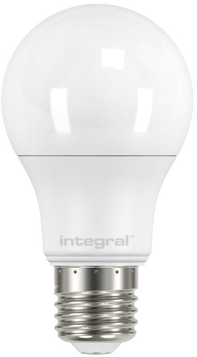 Lampadina standard integrata - e27 - 7w - bianco extra caldo - 2700k - opale