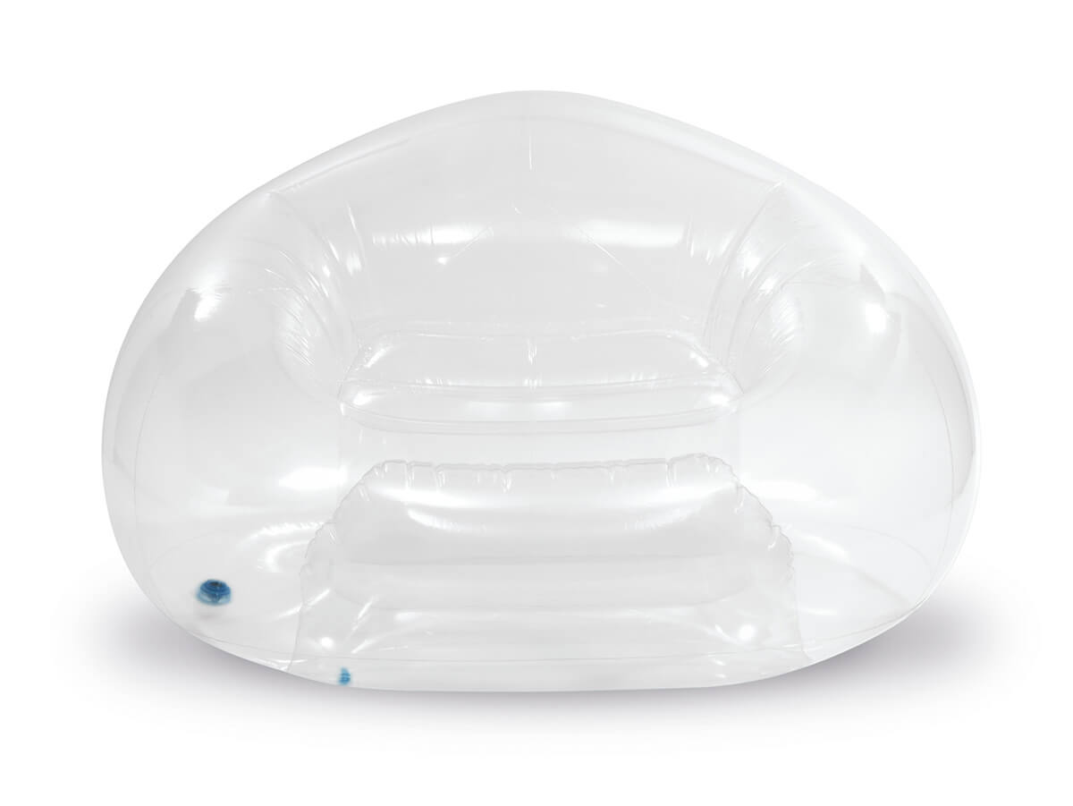 Intex Beanless Bag opblaasstoel - transparant