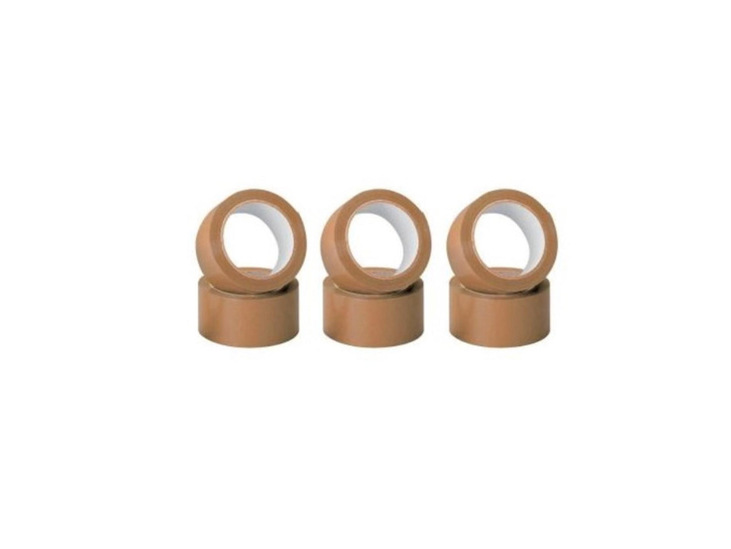 Cinta de embalaje Everglue marrón 66m x 50mm 6ud.