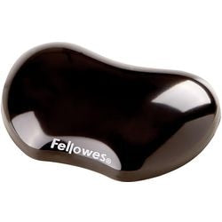 Alfombrilla de ratón con soporte para muñeca Fellowes Crystals™ gel negro