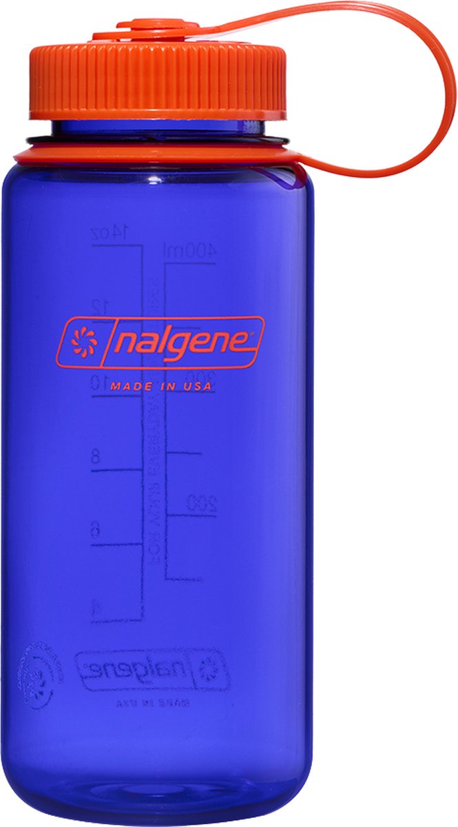 Nalgene - botella de boca ancha - botella para beber - botella de agua - a prueba de fugas - 500 ml - sin bpa - sustentable - bígaro