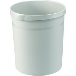 Portarifiuti con impugnatura 30 l grigio chiaro