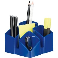 Portalápices azul pp han scala 125x125x100 mm