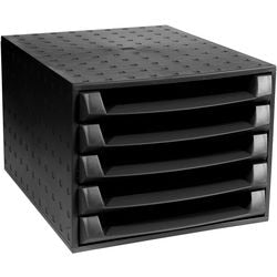 Cassettiera exacompta multiformforever 5 cassetti nera