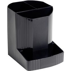 Astuccio exacompta 3 scomparti nero