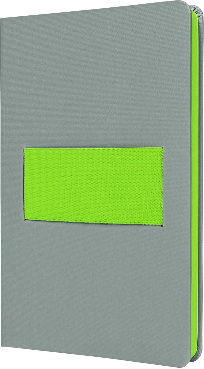 Sigel quaderno linescape neo - formato a5 - con riga - grigio chiaro lime - si-ls201