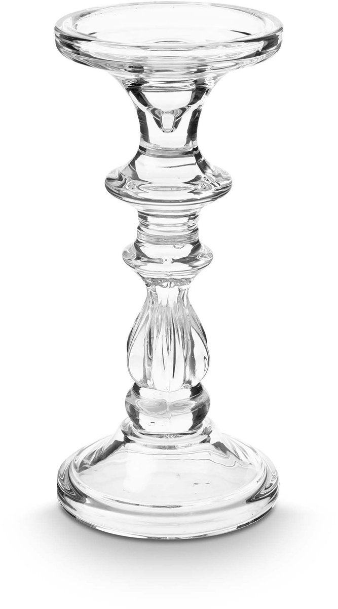 Vtwonen - candelabro - transparente - vidrio - 10x21cm