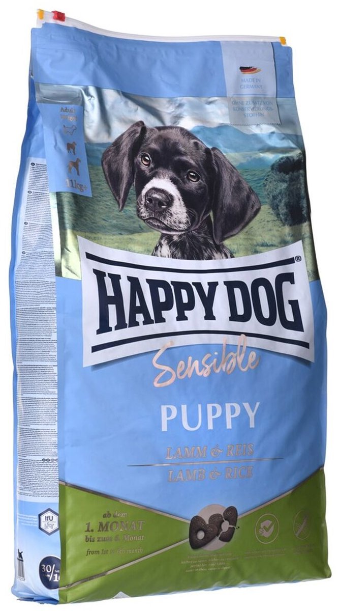 Comida para perros Happy sensible cachorro cachorro junior cordero 10 kg