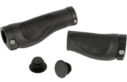 Trivio - fiets handvatten nexus 128 95 rubber ergonomisch lock-on zwart