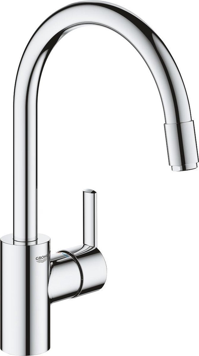 Rubinetto cucina Grohe Quickfix Feel monoforo con mousseur estraibile cromo