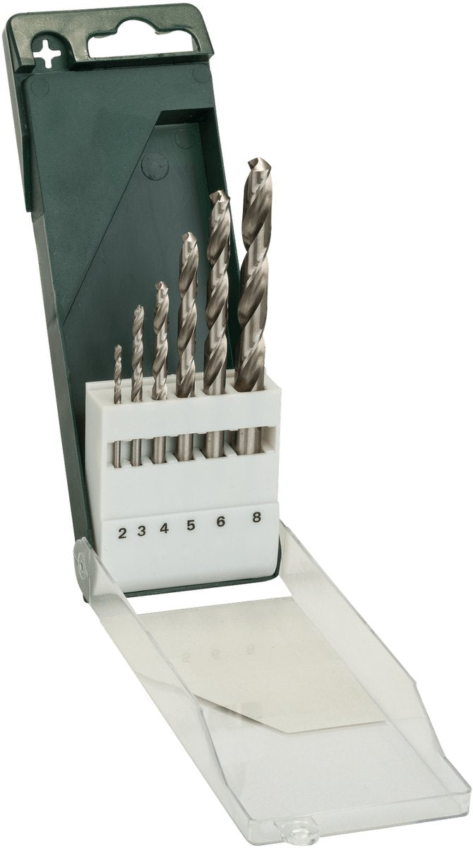 Bosch - Set di punte per metallo da 6 pezzi hss-g, din 338 2.0; 3,0; 4.0; 5,0; 6,0; 8,0 mm