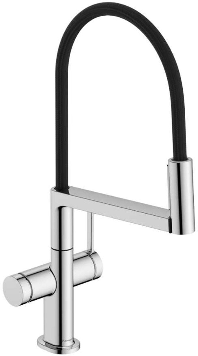 Hansgrohe talis select m54 getto polvere - rubinetto cucina con braccio flessibile e doccetta, ecosmart, cromo 72861000