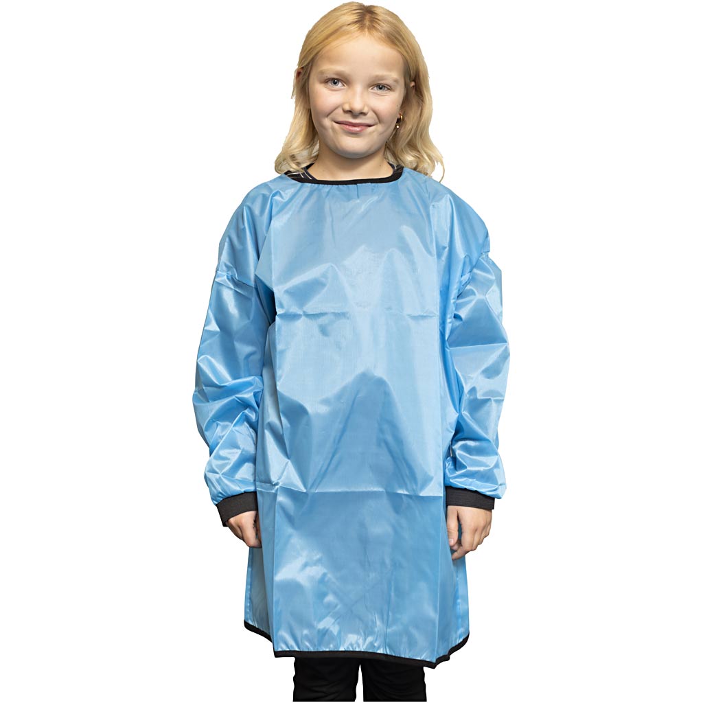 Bata de artista Creativ Company, l: 75 cm, talla 7-12 años, turquesa, 1 unidad