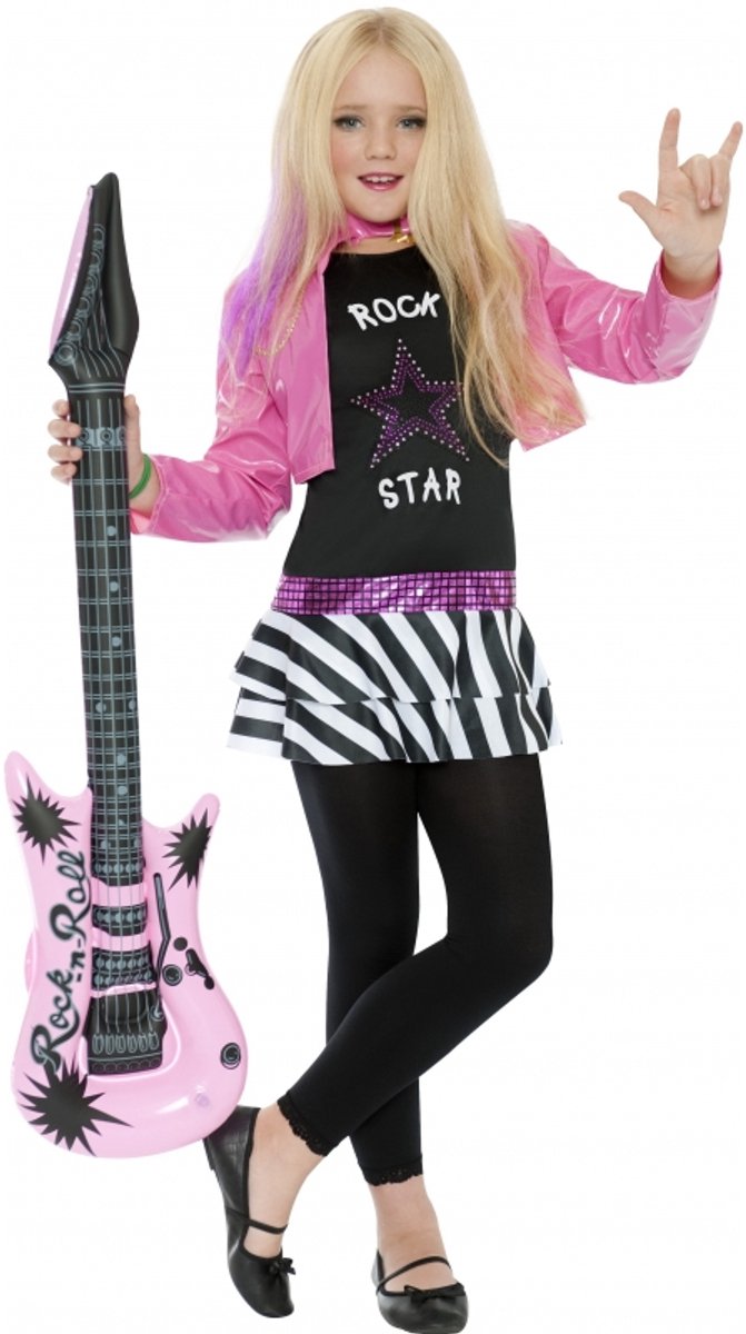 Completo da rock star Vegaoo per ragazze - costumi per bambini - 122 134