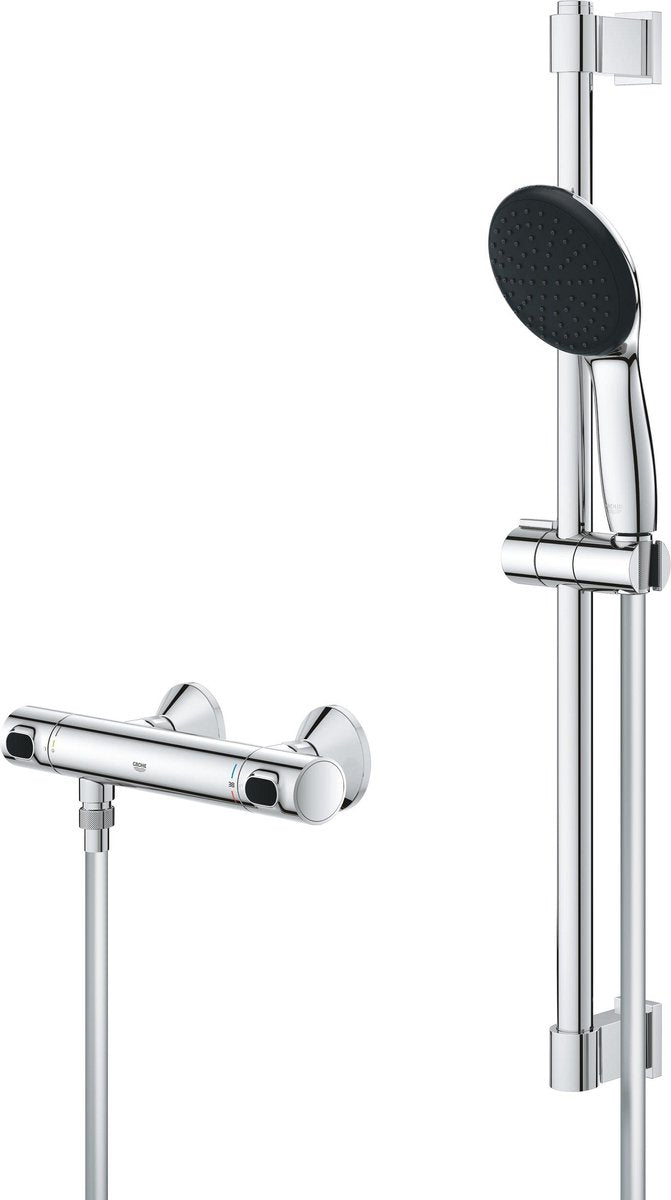 Set doccia Grohe Quickfix Precision Flow - Waterbesparend - Cromo