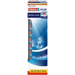 Nastro tesafilm cristallino 15 mm x 10 m 10 rotoli