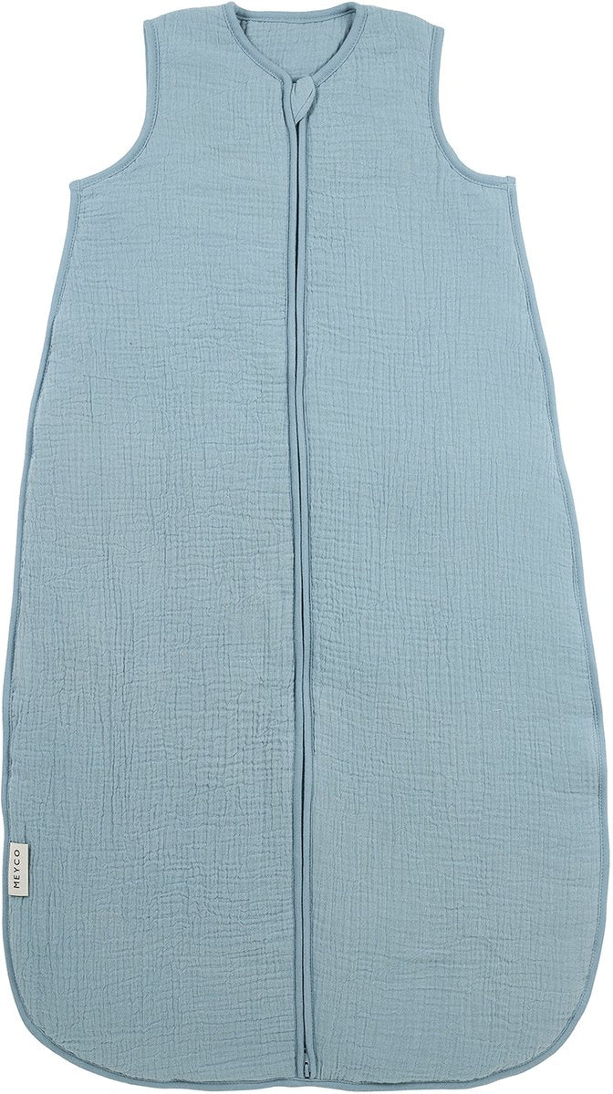 Sacco nanna Meyco Baby Uni foderato - idrofilo prelavato - blu jeans - 60 cm - 2.0 tog