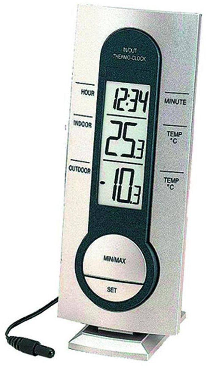 Technoline weerstation ws 7033 - 60x30x150 mm - zilver - tl-ws7033