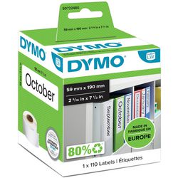 Etichette per dorso organizer Dymo larghe 60x190 mm