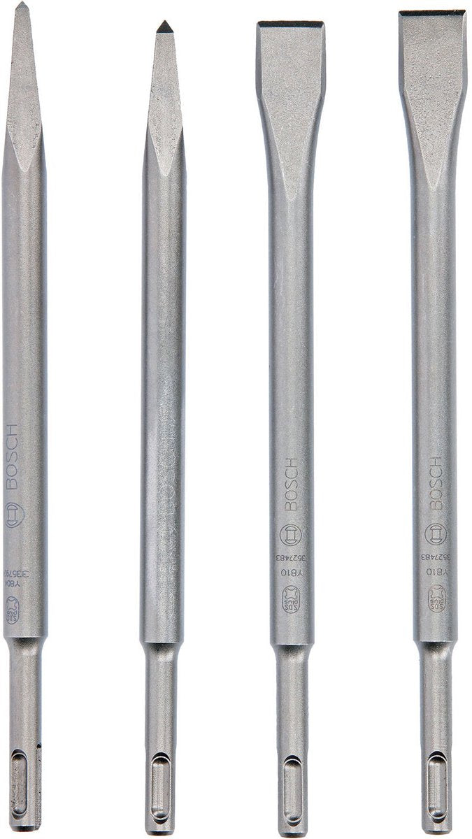 Set scalpelli Bosch 4 pezzi standard 250 SDS-plus
