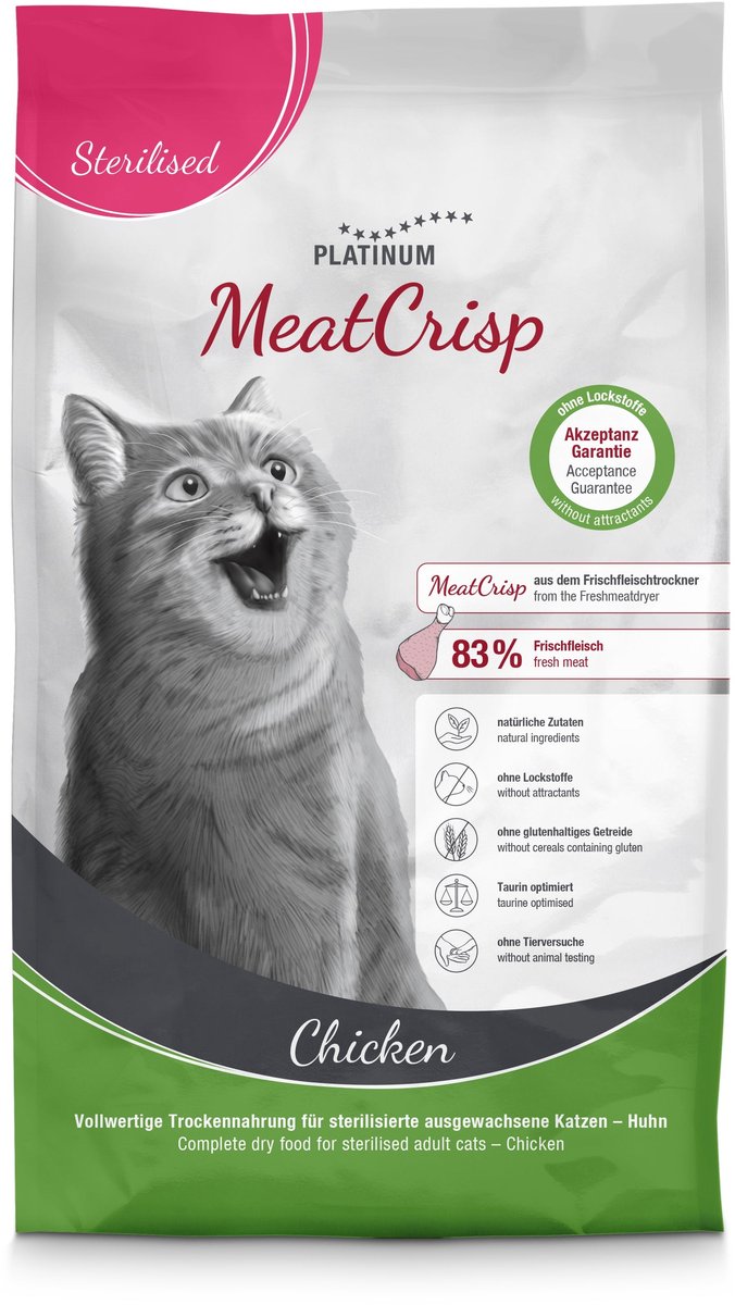 Pollo sterilizzato Platinum Cat MeatCrisp | 1,5 kg