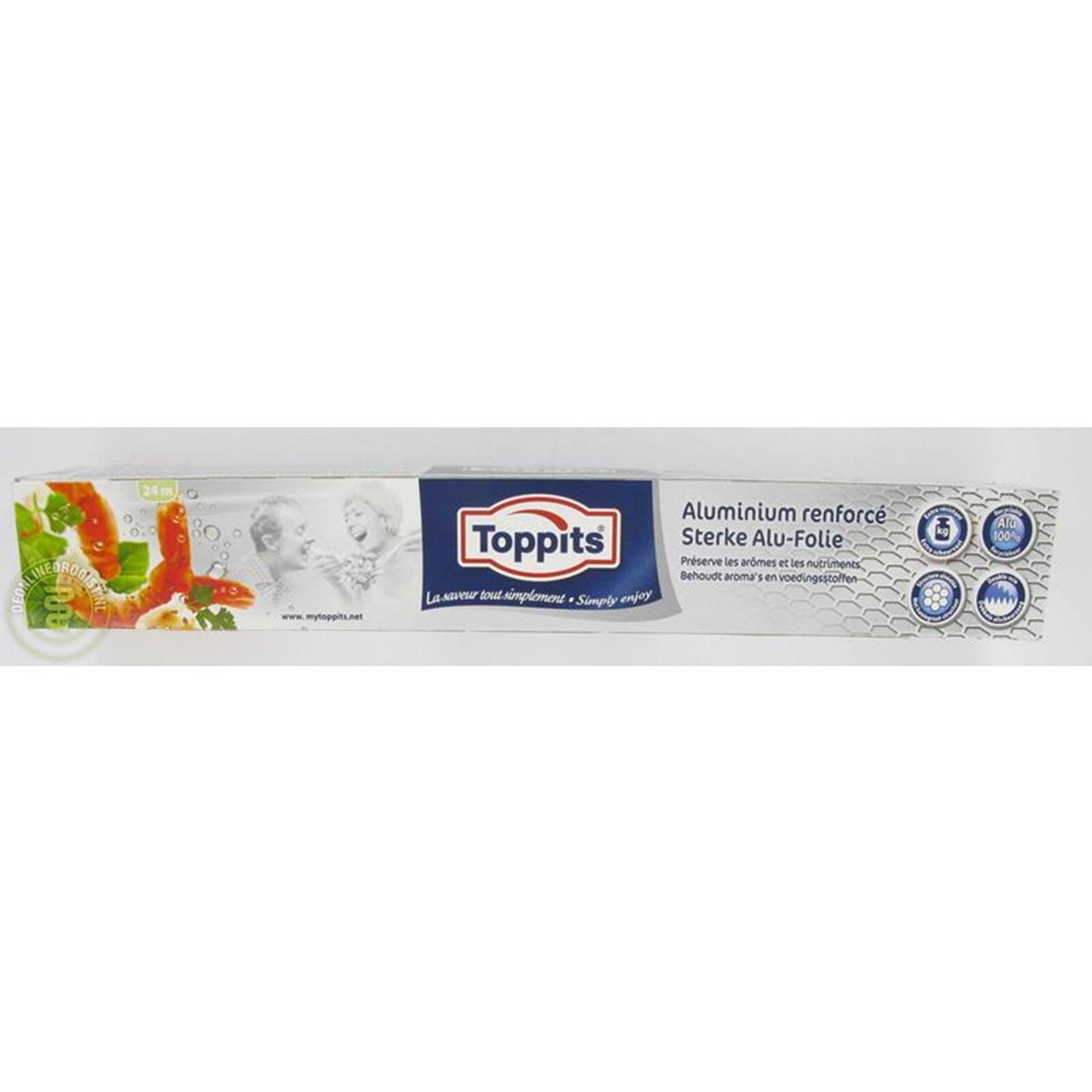 Papel aluminio Toppits 24m