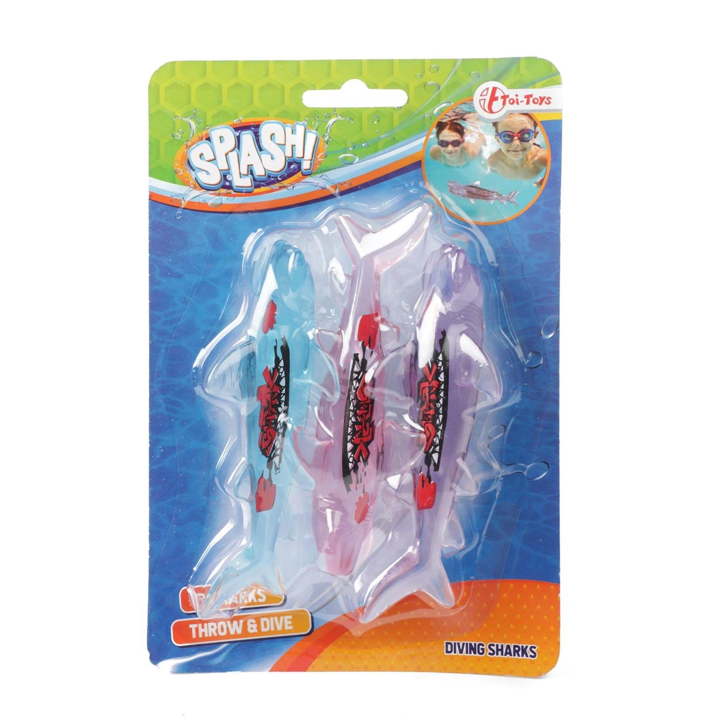 Spazzatura di pesci per immersioni di splash, 3 °.