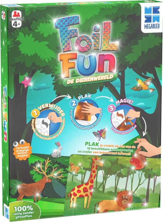 Mega Blue Mega Bleu Foil Fun the Animal World