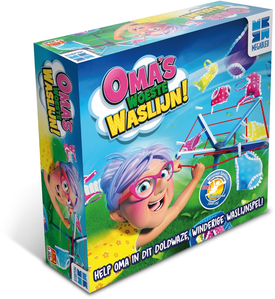 BrandUnit Megableu Oma Apos; S Woeste Washing Line Action Game