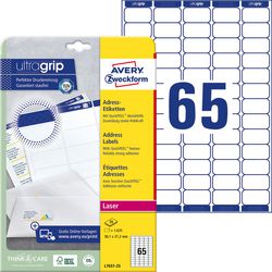 Etichette per indirizzi avery zweckform quickpeel 38 x 76 mm bianco