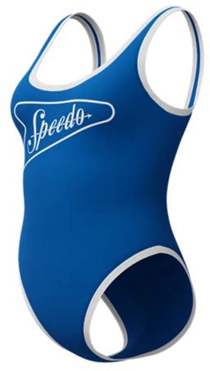 Costume da bagno sportivo intero da donna Speedo Solid Boop - blu bianco