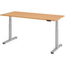 Bach sit-stand desk hammerer beech 180x80x127cm
