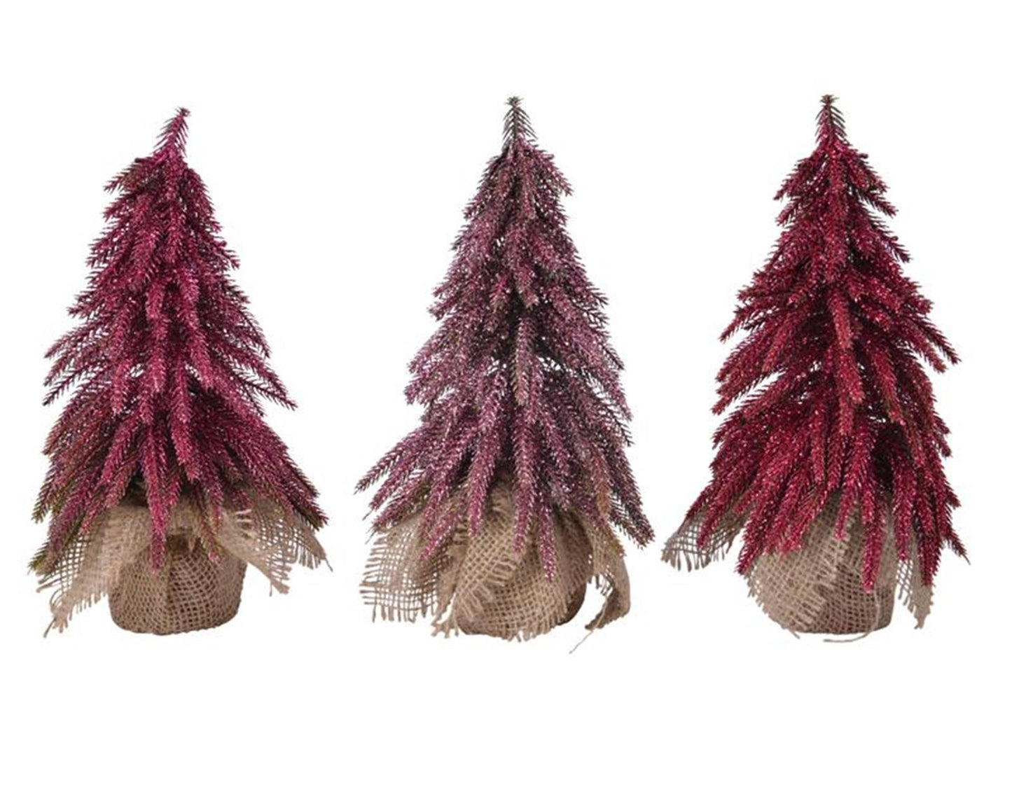Decoris mini albero di Natale rosa 3ass 20cm