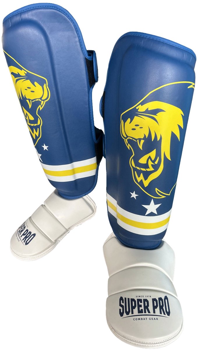 Parastinchi super pro combat gear nation curacao pu blu - giallo - bianco s